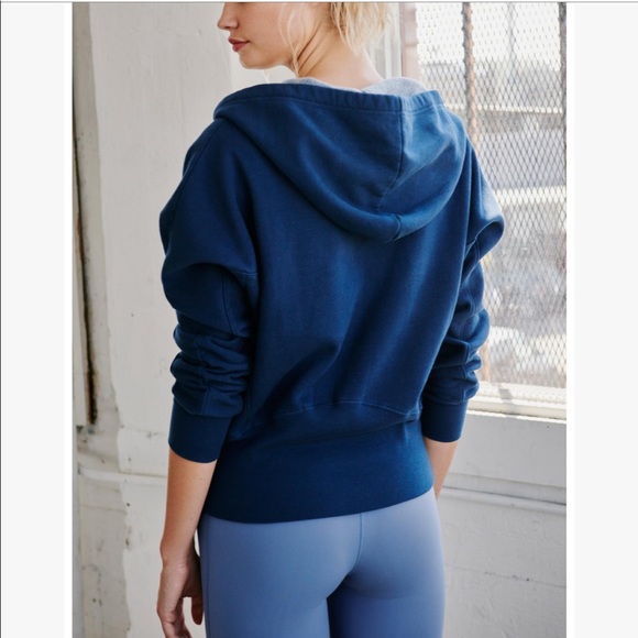 Free People Movement Think Future Fleece Hoodie Sweatshirt - Picture 2 of 6